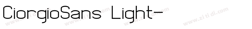 CiorgioSans Light字体转换
